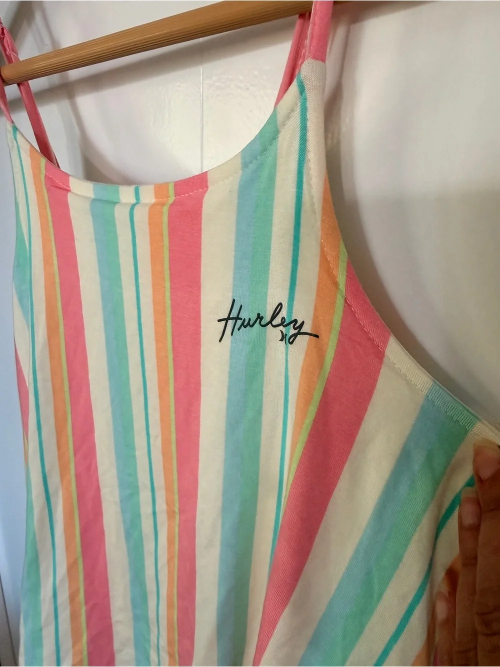 Hurley Girls Multicolor Pastel Stripe One-Piece